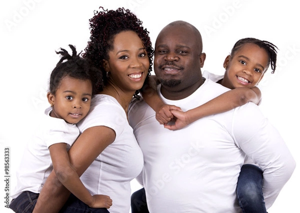 Obraz black casual family