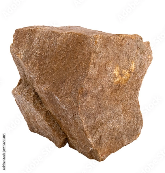 Obraz Brown quartzite. Metamorphic rock specimen.