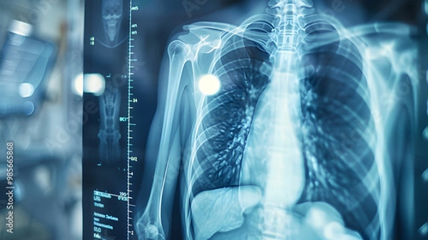Fototapeta X-ray is a screening method that can be done by everyone, often included in annual health check-ups.
