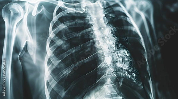 Fototapeta X-ray is a screening method that can be done by everyone, often included in annual health check-ups.