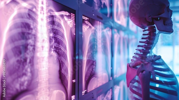 Fototapeta X-ray is a screening method that can be done by everyone, often included in annual health check-ups.