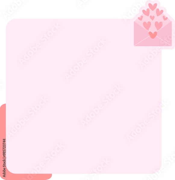 Obraz Sweet Text Box Notes for Background Social Media