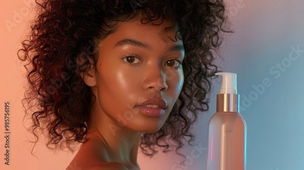 Fototapeta Beauty and Cosmetics Mockup Collection Featuring Diverse Models and Lipsticks
