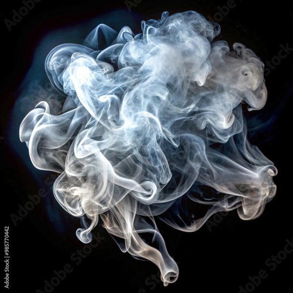 Fototapeta smoke on black backgroundsmoke, black, light, curve, shape, wave, smooth, incense, flame, backgrounds, swirl, flow, fire, cigarette, motion, pattern, art, air, fume, design, color, blue, concept, stea