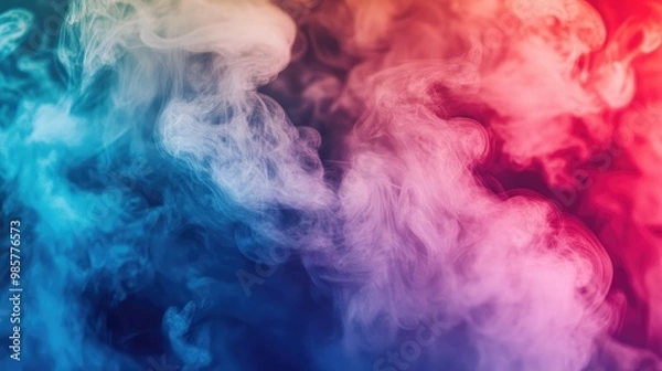 Fototapeta Colorful Smoke Effects for Dramatic Backgrounds