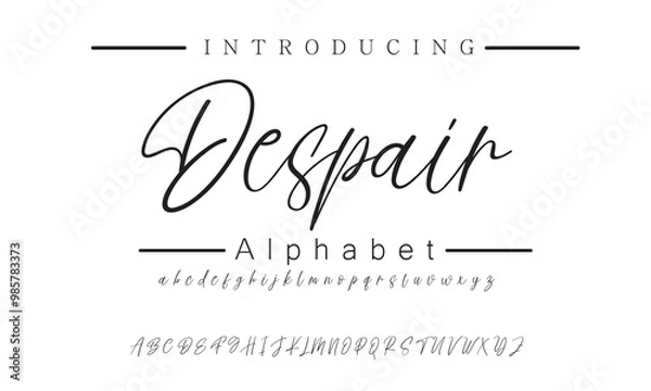 Fototapeta Unique Signature Font Creations