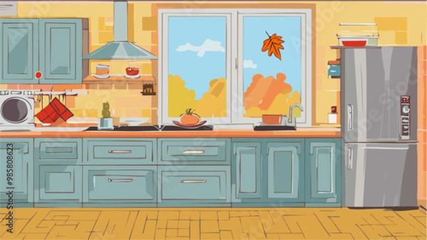 Obraz Autumn in the kitchen