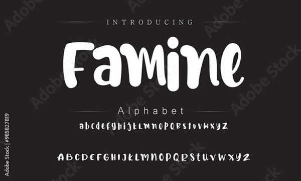 Fototapeta Stylish Signature Script Font for Branding