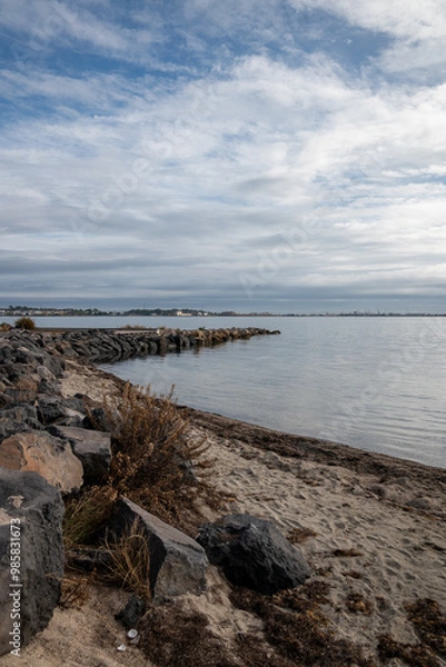 Obraz plage de l'étang de Tahu