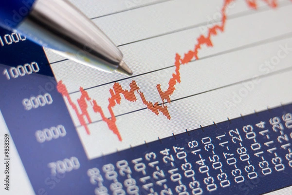 Obraz Pen points to rates