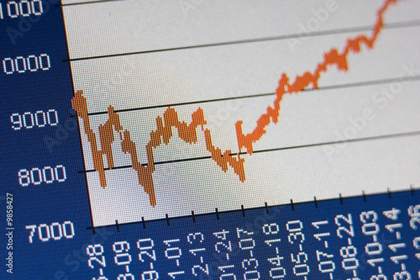 Obraz Stock exchange chart
