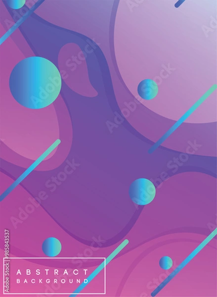Fototapeta Abstract Fluid Gradient Background