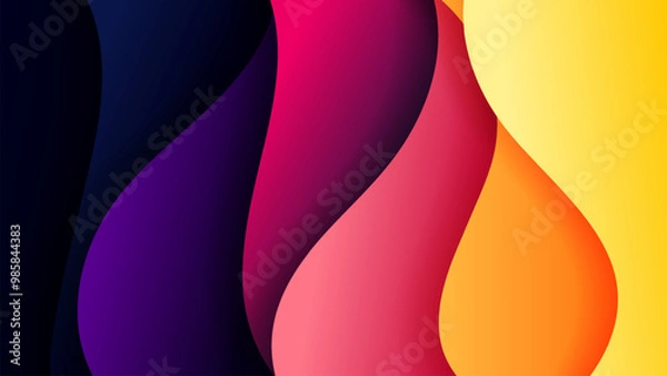 Obraz Vector background with soft gradient color on background .Vector background for wallpaper. Eps 10