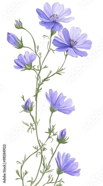 Obraz flowers isolated on white