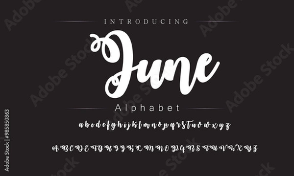 Fototapeta Rich Brush Script Typeface