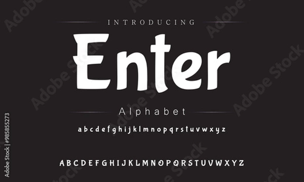 Obraz Joyful Brush Font Design
