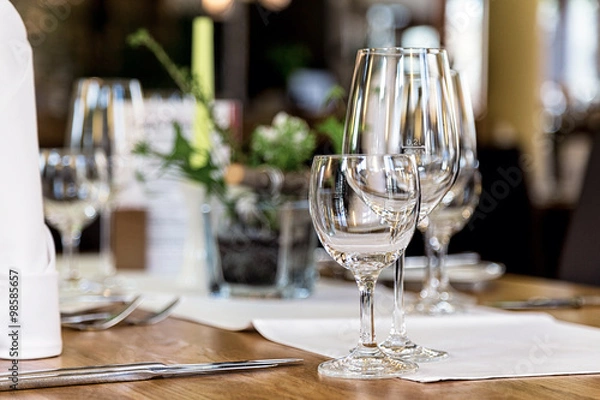 Obraz Gläser - Besteck