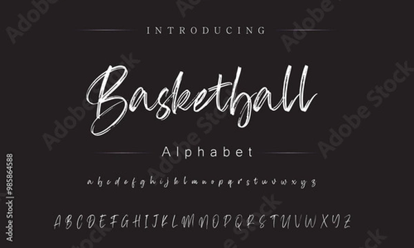 Fototapeta Creative Brush Font in Custom T-Shirt Designs and Apparel