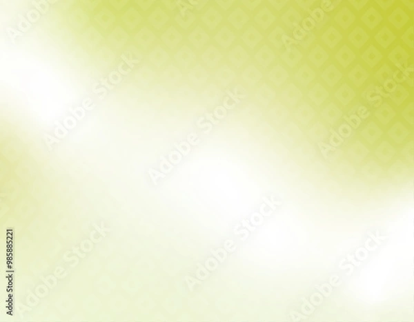 Fototapeta 若草色のグラデーションの和柄背景　幾何学模様