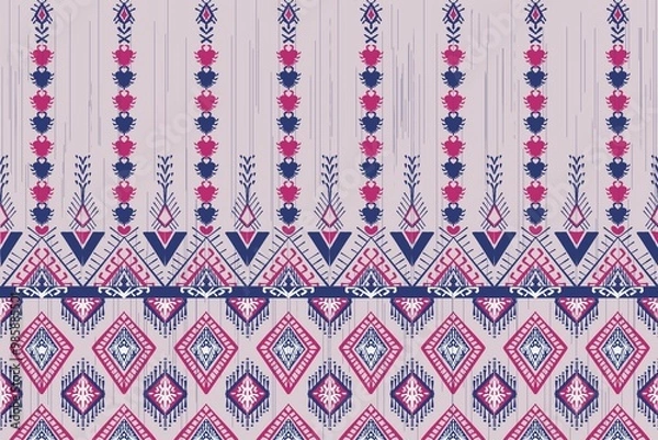Fototapeta pattern with ribbons Ethnic, Ikat ,geometric ,native, tribai, free hand, boho part,Aztec,textile,fabric,mandalas ,
African patterns,American patterns, diagonal,lines,patterns,seamless patterns,

