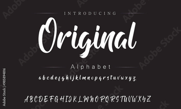 Fototapeta Captivating Brush Font Collection