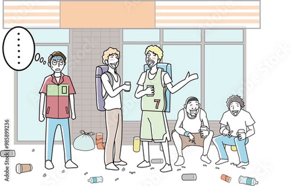 Obraz オーバー・ツーリズムによる路上飲酒問題