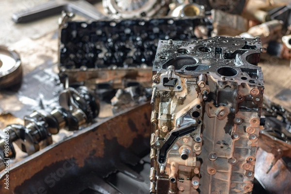 Obraz Car engine repair