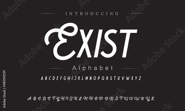 Fototapeta Distinctive Vintage Font Styles