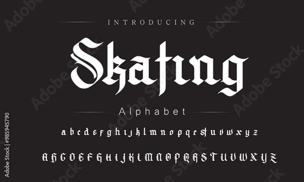 Obraz  Elegant Vintage Typography Set