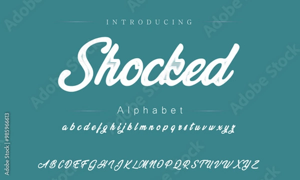 Fototapeta Unique Vintage Display Typography Pack