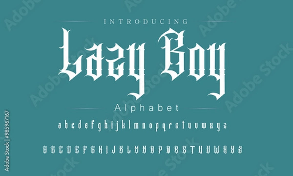 Obraz Elegant Retro Serif Typography Set