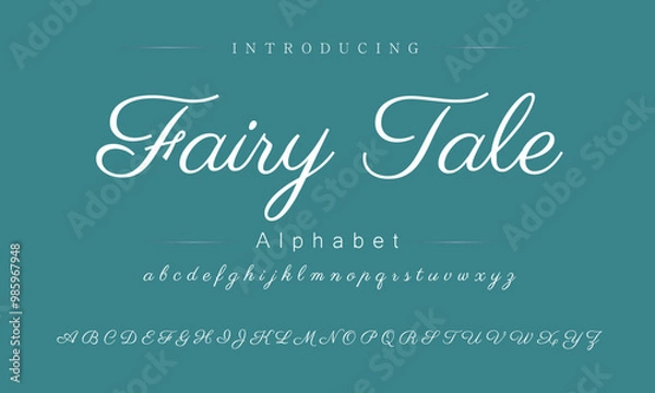 Fototapeta Unique Retro Style Font Family