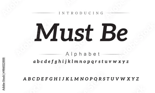 Fototapeta Sleek Modern Typeface for Bold Branding