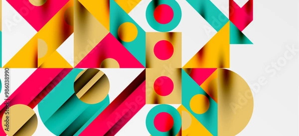 Fototapeta Geometric neo patterns. Abstract background for covers, banners, flyers and posters and other templates