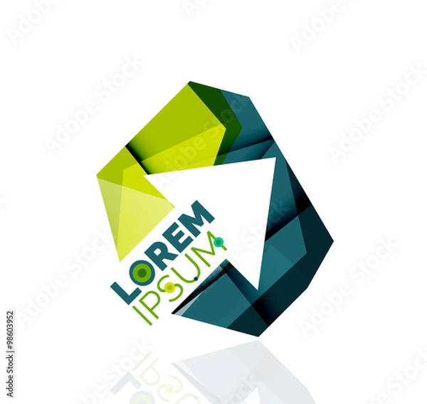 Fototapeta Vector arrow logo