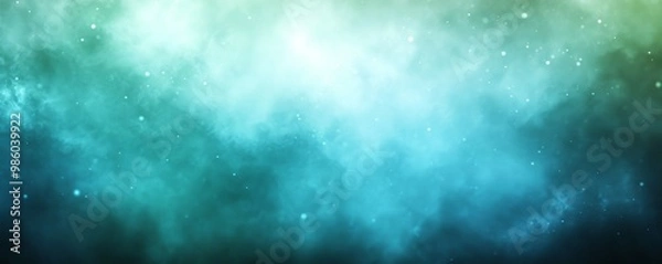 Fototapeta Serene Turquoise and Mint Abstract Background for Tranquil Designs