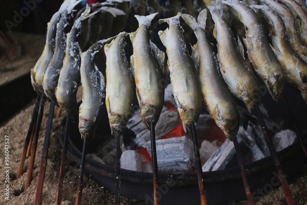 Obraz 鮎の塩焼き