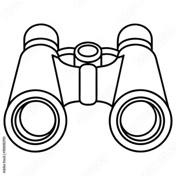 Obraz Micro Bin Line Art Vector Illustration