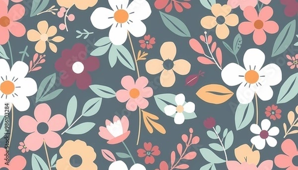 Obraz seamless floral pattern