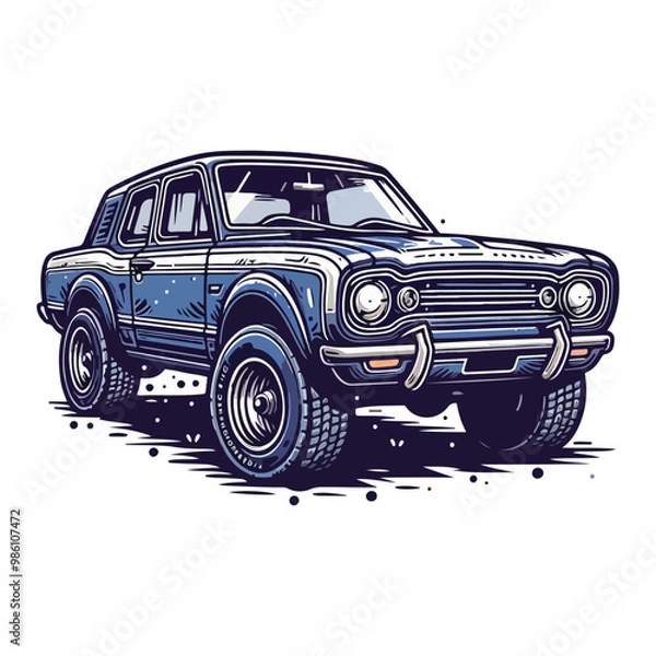 Fototapeta black and white car vector design  , ai generated