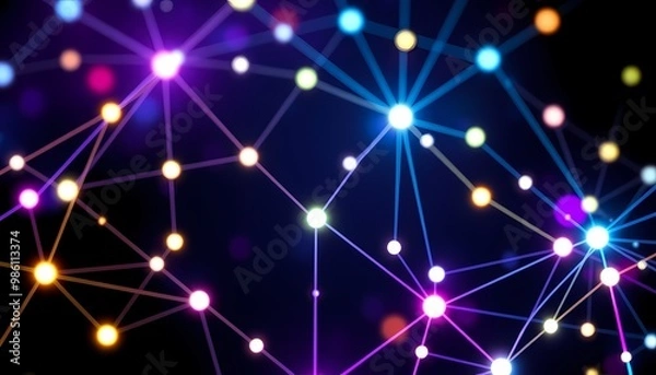 Fototapeta abstract background with stars