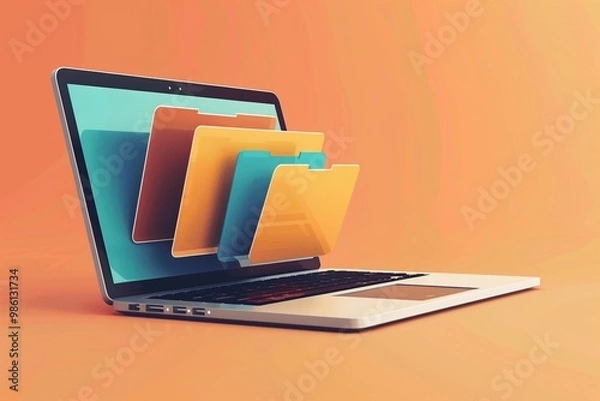 Fototapeta Digital File Management