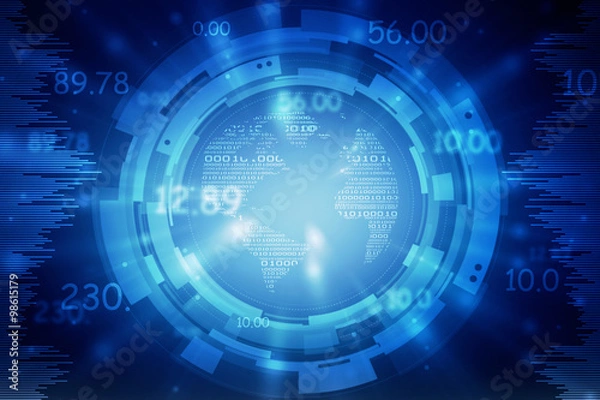 Fototapeta globe internet connecting