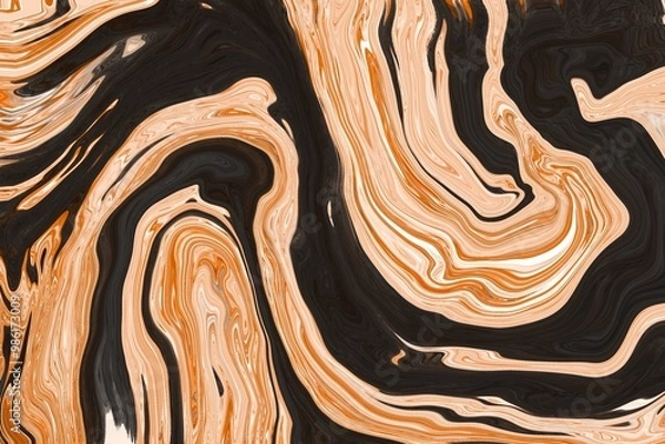Fototapeta Elegant Liquid Flow in Motion: Stunning Abstract Art for Elegant Design