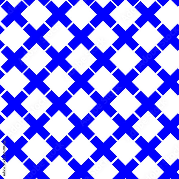Fototapeta Seamless Cross Pattern, vector illustration