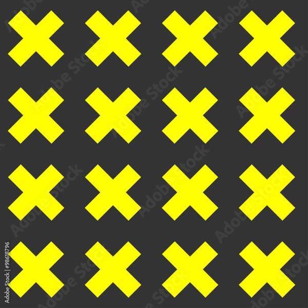 Fototapeta Seamless Cross Pattern, vector illustration