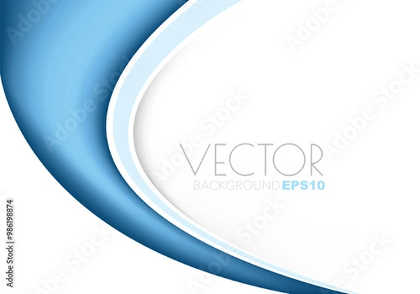 Obraz graphic vector curve line overlap background for text and message design