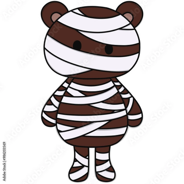 Obraz cartoon character bear , halloween bear