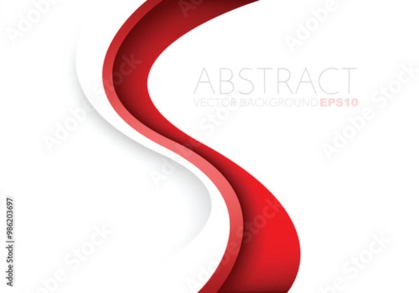 Fototapeta graphic vector curve line overlap background for text and message design