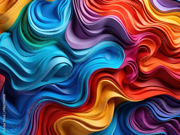 Fototapeta Gorgeous abstract colorful background